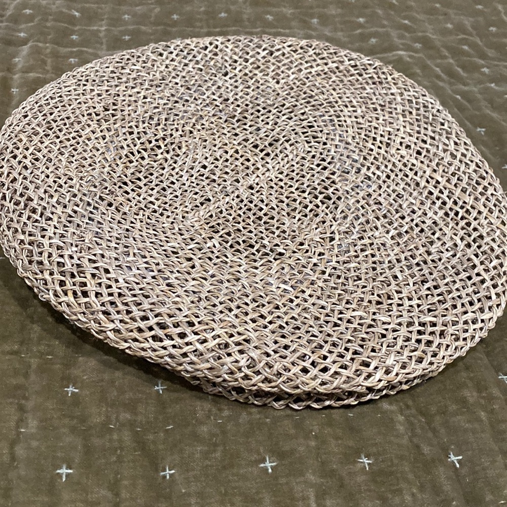 Adorable straw newsboy cap